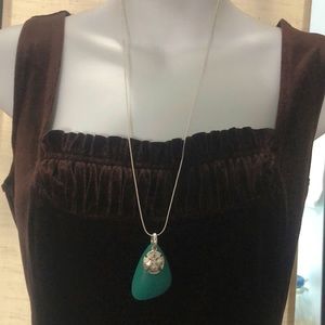 3/$15 NWT NadineWest Seaglass Sand Dollar Pendant